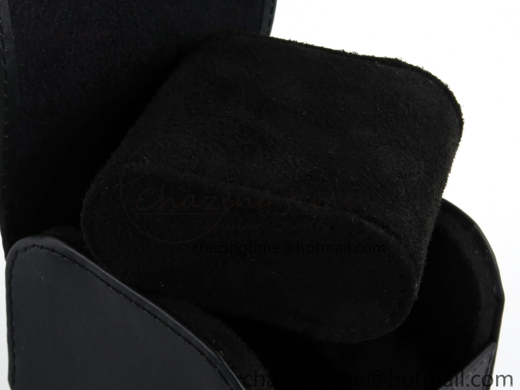 MIROTIME 0217 IWC BLACK LEATHER TRAVEL BOX FreshLook 7085